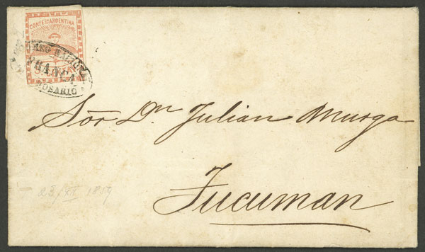 Lot 29 - Argentina confederation - Guillermo Jalil - Philatino Auction # 2338 ARGENTINA: Special October auction Lot 29 - Argentina confederation - Guillermo Jalil - Philatino Auction # 2338 ARGENTINA: Special October auction