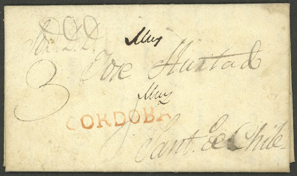 Lot 218 - Argentina pre-stamp mail - Guillermo Jalil - Philatino Auction # 2338 ARGENTINA: Special October auction Lot 218 - Argentina pre-stamp mail - Guillermo Jalil - Philatino Auction # 2338 ARGENTINA: Special October auction