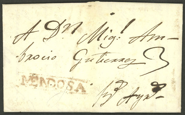 Lot 222 - Argentina pre-stamp mail - Guillermo Jalil - Philatino Auction # 2338 ARGENTINA: Special October auction Lot 222 - Argentina pre-stamp mail - Guillermo Jalil - Philatino Auction # 2338 ARGENTINA: Special October auction