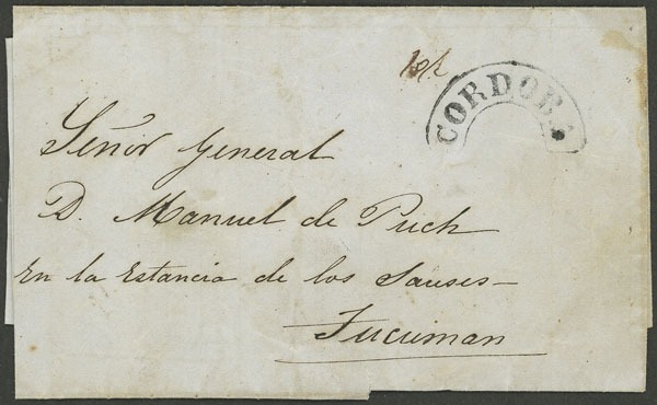 Lot 219 - Argentina pre-stamp mail - Guillermo Jalil - Philatino Auction # 2338 ARGENTINA: Special October auction Lot 219 - Argentina pre-stamp mail - Guillermo Jalil - Philatino Auction # 2338 ARGENTINA: Special October auction