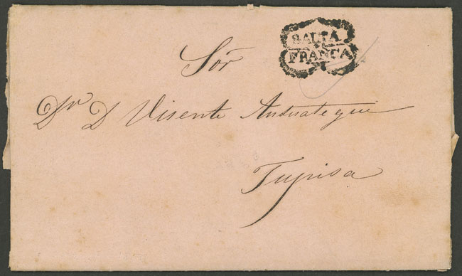 Lot 223 - Argentina pre-stamp mail - Guillermo Jalil - Philatino Auction # 2338 ARGENTINA: Special October auction Lot 223 - Argentina pre-stamp mail - Guillermo Jalil - Philatino Auction # 2338 ARGENTINA: Special October auction