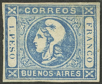 Lot 7 - Argentina cabecitas -  Guillermo Jalil - Philatino Auction # 2338 ARGENTINA: Special October auction