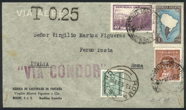 Lot 238 - Argentina postal history - Guillermo Jalil - Philatino Auction # 2338 ARGENTINA: Special October auction Lot 238 - Argentina postal history - Guillermo Jalil - Philatino Auction # 2338 ARGENTINA: Special October auction