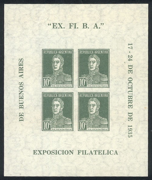 Lot 1109 - Argentina souvenir sheets - Guillermo Jalil - Philatino Auction # 2339 ARGENTINA: General auction with material of all periods, including rarities Lot 1109 - Argentina souvenir sheets - Guillermo Jalil - Philatino Auction # 2339 ARGENTINA: General auction with material of all periods, including rarities