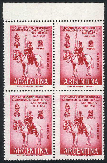 Lot 826 - Argentina general issues -  Guillermo Jalil - Philatino Auction # 2339 ARGENTINA: General auction with material of all periods, including rarities