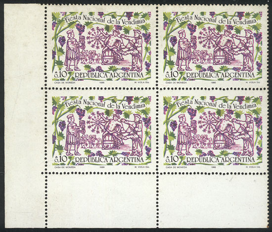 Lot 991 - Argentina general issues -  Guillermo Jalil - Philatino Auction # 2339 ARGENTINA: General auction with material of all periods, including rarities