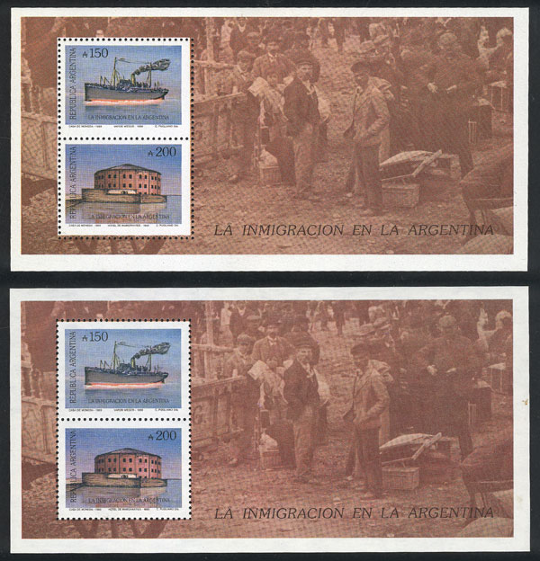 Lot 1137 - Argentina souvenir sheets -  Guillermo Jalil - Philatino Auction # 2339 ARGENTINA: General auction with material of all periods, including rarities