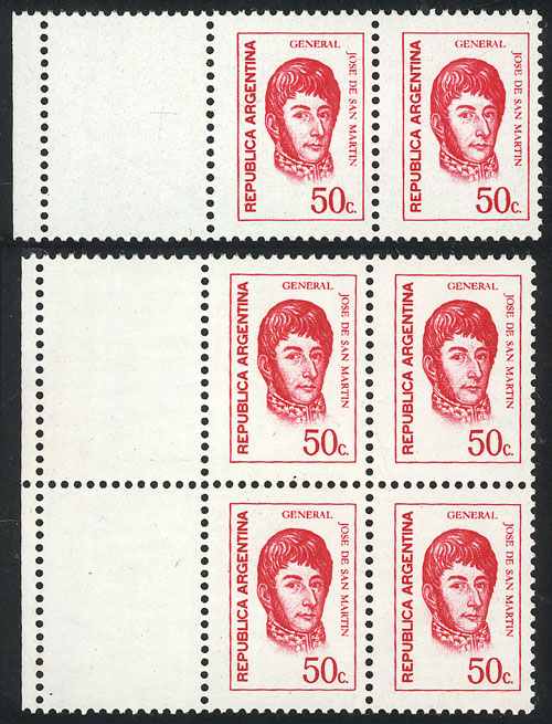 Lot 891 - Argentina general issues -  Guillermo Jalil - Philatino Auction # 2339 ARGENTINA: General auction with material of all periods, including rarities
