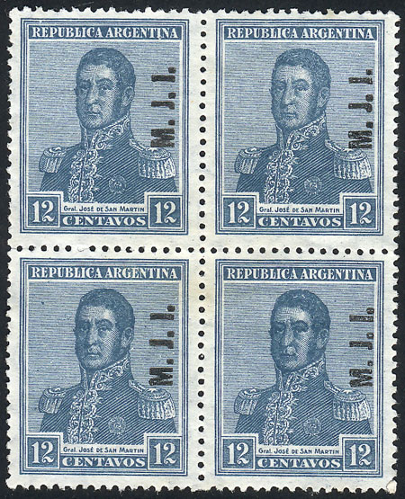 Lot 1213 - Argentina official stamps - Guillermo Jalil - Philatino Auction # 2339 ARGENTINA: General auction with material of all periods, including rarities Lot 1213 - Argentina official stamps - Guillermo Jalil - Philatino Auction # 2339 ARGENTINA: General auction with material of all periods, including rarities