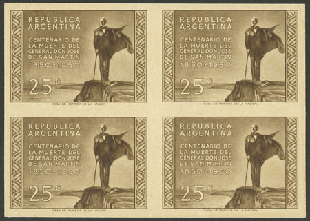 Lot 690 - Argentina general issues -  Guillermo Jalil - Philatino Auction # 2339 ARGENTINA: General auction with material of all periods, including rarities