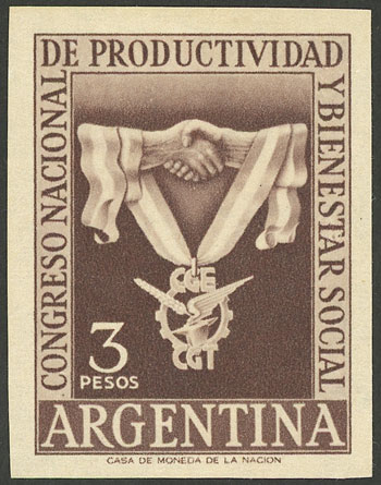 Lot 747 - Argentina general issues -  Guillermo Jalil - Philatino Auction # 2339 ARGENTINA: General auction with material of all periods, including rarities