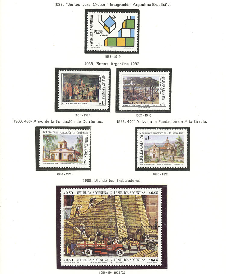 Lot 997 - Argentina general issues -  Guillermo Jalil - Philatino Auction # 2339 ARGENTINA: General auction with material of all periods, including rarities