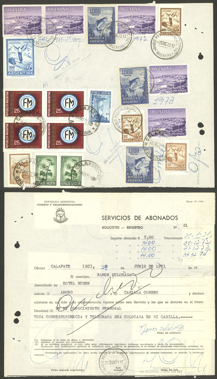 Lot 1482 - Argentina postal history - Guillermo Jalil - Philatino Auction # 2339 ARGENTINA: General auction with material of all periods, including rarities Lot 1482 - Argentina postal history - Guillermo Jalil - Philatino Auction # 2339 ARGENTINA: General auction with material of all periods, including rarities