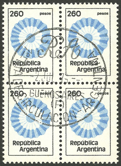 Lot 966 - Argentina general issues -  Guillermo Jalil - Philatino Auction # 2339 ARGENTINA: General auction with material of all periods, including rarities