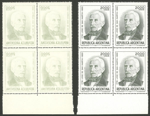 Lot 956 - Argentina general issues -  Guillermo Jalil - Philatino Auction # 2339 ARGENTINA: General auction with material of all periods, including rarities
