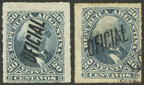 Lot 1159 - Argentina official stamps -  Guillermo Jalil - Philatino Auction # 2339 ARGENTINA: General auction with material of all periods, including rarities