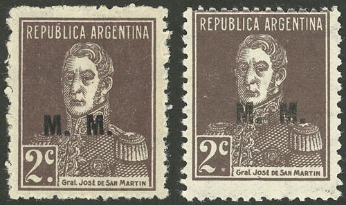 Lot 1224 - Argentina official stamps - Guillermo Jalil - Philatino Auction # 2339 ARGENTINA: General auction with material of all periods, including rarities Lot 1224 - Argentina official stamps - Guillermo Jalil - Philatino Auction # 2339 ARGENTINA: General auction with material of all periods, including rarities