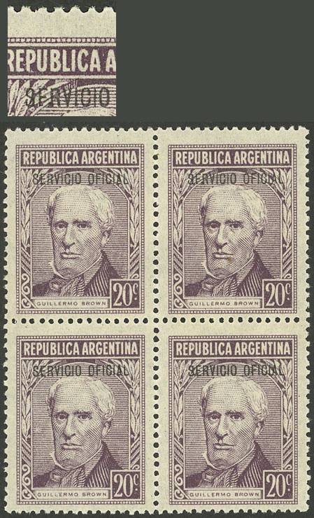 Lot 1265 - Argentina official stamps - Guillermo Jalil - Philatino Auction # 2339 ARGENTINA: General auction with material of all periods, including rarities Lot 1265 - Argentina official stamps - Guillermo Jalil - Philatino Auction # 2339 ARGENTINA: General auction with material of all periods, including rarities