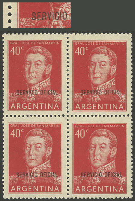 Lot 1267 - Argentina official stamps - Guillermo Jalil - Philatino Auction # 2339 ARGENTINA: General auction with material of all periods, including rarities Lot 1267 - Argentina official stamps - Guillermo Jalil - Philatino Auction # 2339 ARGENTINA: General auction with material of all periods, including rarities