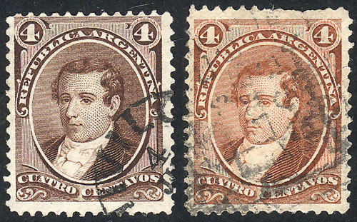 Lot 147 - Argentina general issues -  Guillermo Jalil - Philatino Auction # 2339 ARGENTINA: General auction with material of all periods, including rarities