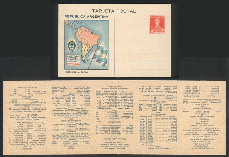Lot 1408 - Argentina Postal stationery - Guillermo Jalil - Philatino Auction # 2339 ARGENTINA: General auction with material of all periods, including rarities Lot 1408 - Argentina Postal stationery - Guillermo Jalil - Philatino Auction # 2339 ARGENTINA: General auction with material of all periods, including rarities