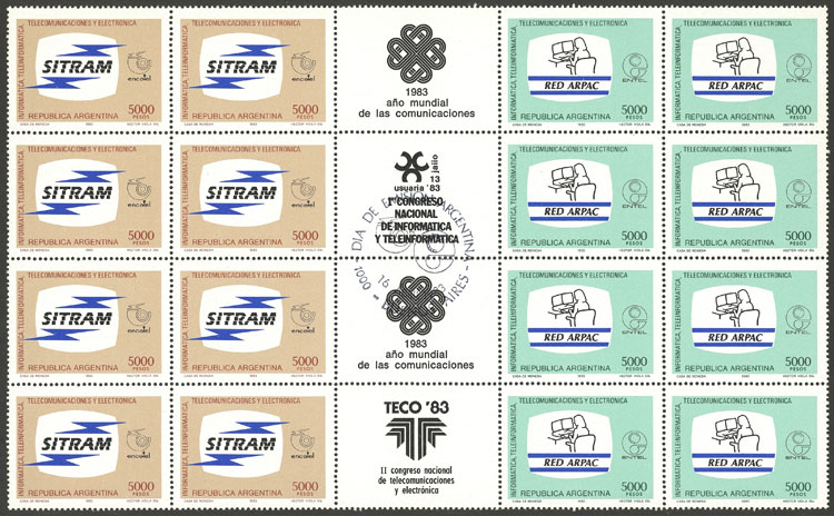 Lot 982 - Argentina general issues -  Guillermo Jalil - Philatino Auction # 2339 ARGENTINA: General auction with material of all periods, including rarities