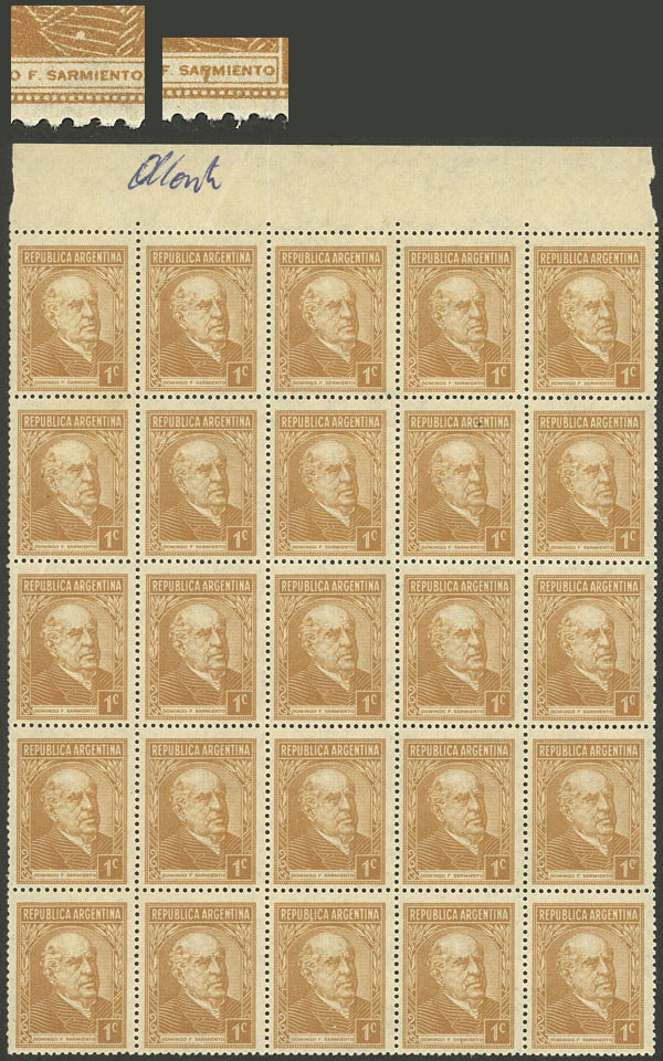 Lot 543 - Argentina general issues -  Guillermo Jalil - Philatino Auction # 2339 ARGENTINA: General auction with material of all periods, including rarities