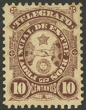 Lot 1311 - Argentina telegraph stamps - Guillermo Jalil - Philatino Auction # 2339 ARGENTINA: General auction with material of all periods, including rarities Lot 1311 - Argentina telegraph stamps - Guillermo Jalil - Philatino Auction # 2339 ARGENTINA: General auction with material of all periods, including rarities