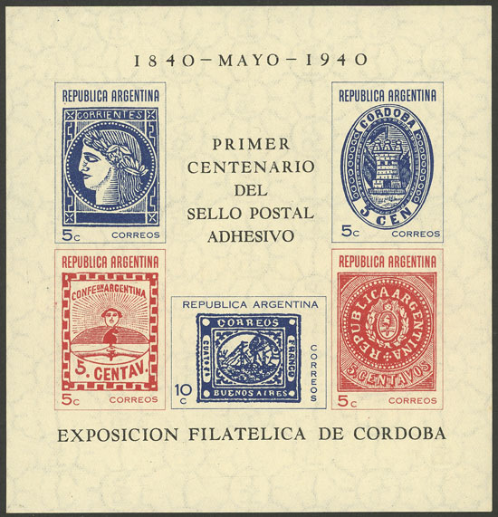 Lot 1112 - Argentina souvenir sheets - Guillermo Jalil - Philatino Auction # 2339 ARGENTINA: General auction with material of all periods, including rarities Lot 1112 - Argentina souvenir sheets - Guillermo Jalil - Philatino Auction # 2339 ARGENTINA: General auction with material of all periods, including rarities