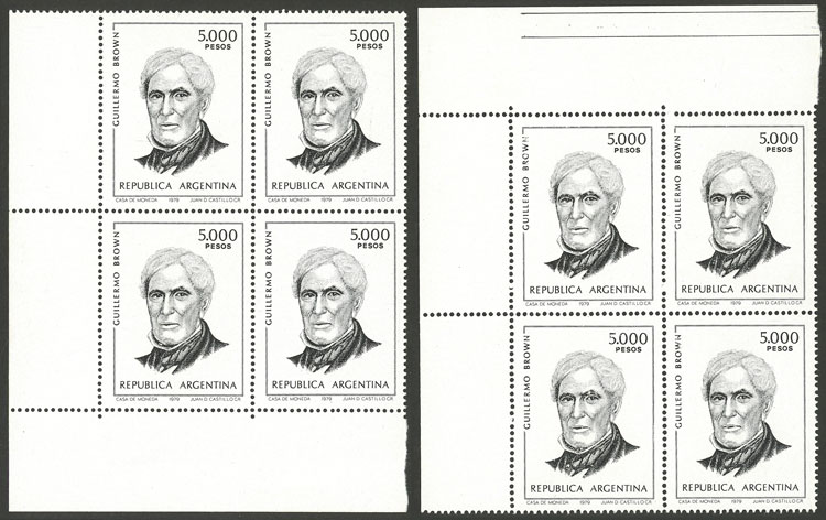 Lot 962 - Argentina general issues -  Guillermo Jalil - Philatino Auction # 2339 ARGENTINA: General auction with material of all periods, including rarities