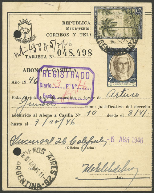 Lot 1372 - Argentina Postal stationery - Guillermo Jalil - Philatino Auction # 2339 ARGENTINA: General auction with material of all periods, including rarities Lot 1372 - Argentina Postal stationery - Guillermo Jalil - Philatino Auction # 2339 ARGENTINA: General auction with material of all periods, including rarities