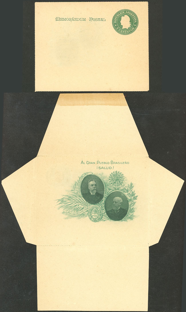 Lot 1392 - Argentina Postal stationery - Guillermo Jalil - Philatino Auction # 2339 ARGENTINA: General auction with material of all periods, including rarities Lot 1392 - Argentina Postal stationery - Guillermo Jalil - Philatino Auction # 2339 ARGENTINA: General auction with material of all periods, including rarities