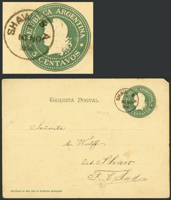 Lot 1419 - Argentina postal history - Guillermo Jalil - Philatino Auction # 2339 ARGENTINA: General auction with material of all periods, including rarities Lot 1419 - Argentina postal history - Guillermo Jalil - Philatino Auction # 2339 ARGENTINA: General auction with material of all periods, including rarities