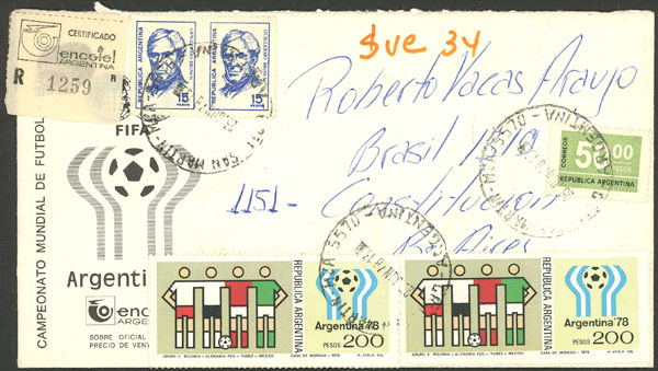Lot 1489 - Argentina postal history - Guillermo Jalil - Philatino Auction # 2339 ARGENTINA: General auction with material of all periods, including rarities Lot 1489 - Argentina postal history - Guillermo Jalil - Philatino Auction # 2339 ARGENTINA: General auction with material of all periods, including rarities