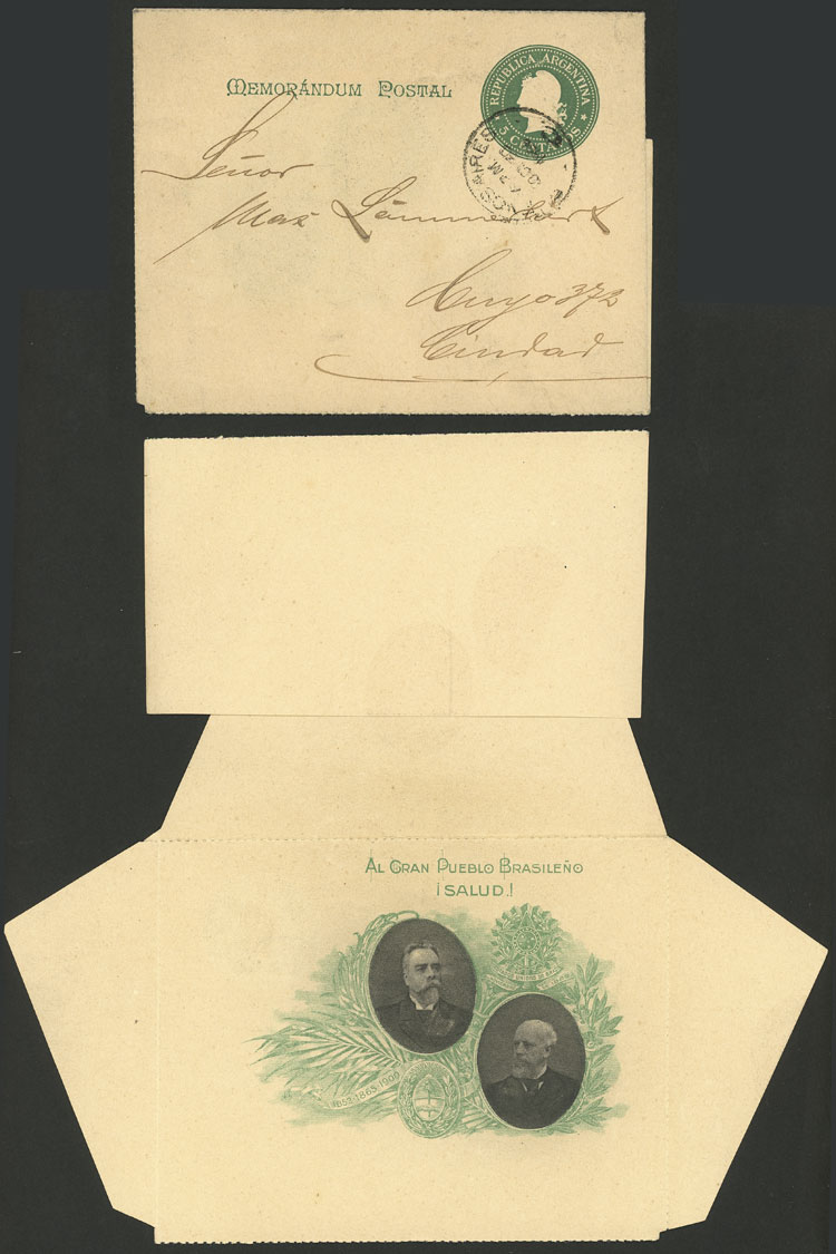 Lot 1394 - Argentina Postal stationery - Guillermo Jalil - Philatino Auction # 2339 ARGENTINA: General auction with material of all periods, including rarities Lot 1394 - Argentina Postal stationery - Guillermo Jalil - Philatino Auction # 2339 ARGENTINA: General auction with material of all periods, including rarities