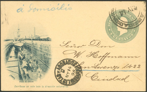 Lot 1399 - Argentina Postal stationery - Guillermo Jalil - Philatino Auction # 2339 ARGENTINA: General auction with material of all periods, including rarities Lot 1399 - Argentina Postal stationery - Guillermo Jalil - Philatino Auction # 2339 ARGENTINA: General auction with material of all periods, including rarities