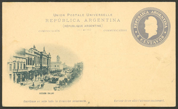 Lot 1402 - Argentina Postal stationery - Guillermo Jalil - Philatino Auction # 2339 ARGENTINA: General auction with material of all periods, including rarities Lot 1402 - Argentina Postal stationery - Guillermo Jalil - Philatino Auction # 2339 ARGENTINA: General auction with material of all periods, including rarities