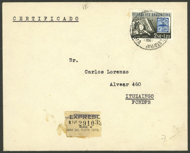 Lot 1465 - Argentina postal history - Guillermo Jalil - Philatino Auction # 2339 ARGENTINA: General auction with material of all periods, including rarities Lot 1465 - Argentina postal history - Guillermo Jalil - Philatino Auction # 2339 ARGENTINA: General auction with material of all periods, including rarities
