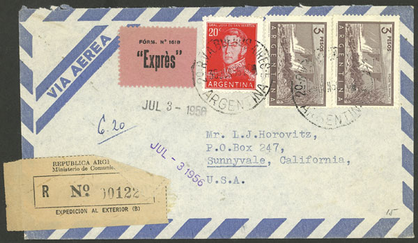 Lot 1463 - Argentina postal history - Guillermo Jalil - Philatino Auction # 2339 ARGENTINA: General auction with material of all periods, including rarities Lot 1463 - Argentina postal history - Guillermo Jalil - Philatino Auction # 2339 ARGENTINA: General auction with material of all periods, including rarities