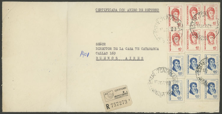 Lot 1488 - Argentina postal history - Guillermo Jalil - Philatino Auction # 2339 ARGENTINA: General auction with material of all periods, including rarities Lot 1488 - Argentina postal history - Guillermo Jalil - Philatino Auction # 2339 ARGENTINA: General auction with material of all periods, including rarities