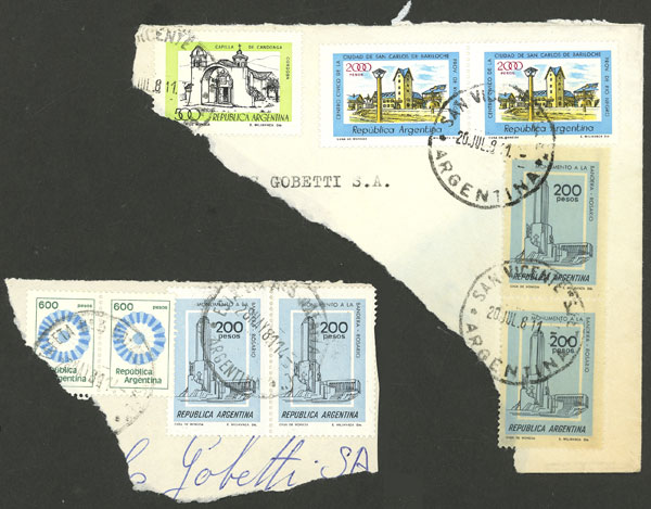 Lot 960 - Argentina general issues -  Guillermo Jalil - Philatino Auction # 2339 ARGENTINA: General auction with material of all periods, including rarities