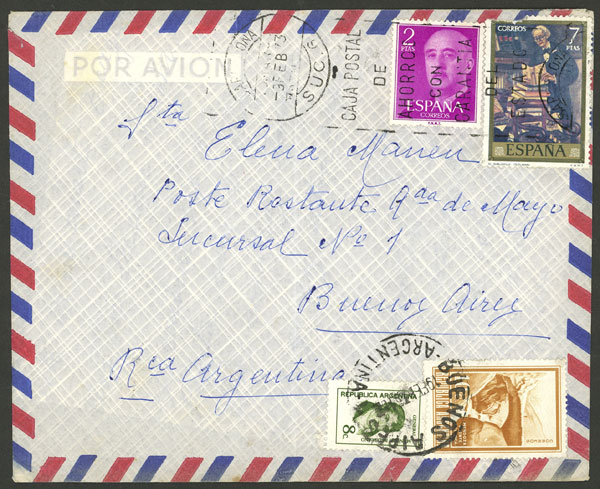 Lot 1485 - Argentina postal history - Guillermo Jalil - Philatino Auction # 2339 ARGENTINA: General auction with material of all periods, including rarities Lot 1485 - Argentina postal history - Guillermo Jalil - Philatino Auction # 2339 ARGENTINA: General auction with material of all periods, including rarities