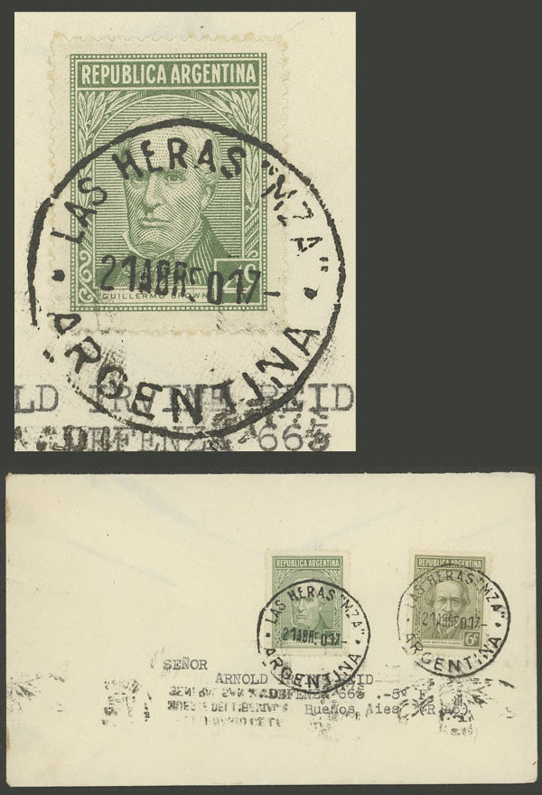Lot 1447 - Argentina postal history - Guillermo Jalil - Philatino Auction # 2339 ARGENTINA: General auction with material of all periods, including rarities Lot 1447 - Argentina postal history - Guillermo Jalil - Philatino Auction # 2339 ARGENTINA: General auction with material of all periods, including rarities