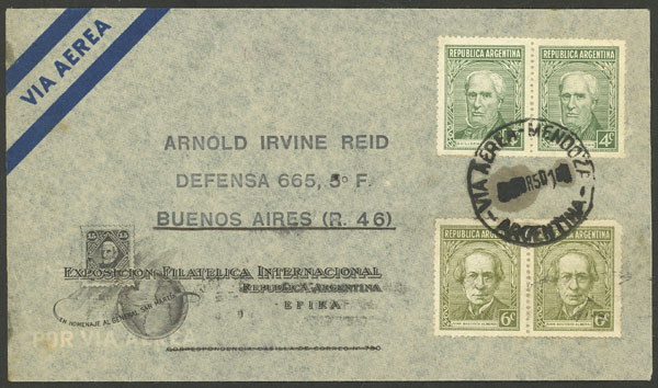 Lot 1445 - Argentina postal history - Guillermo Jalil - Philatino Auction # 2339 ARGENTINA: General auction with material of all periods, including rarities Lot 1445 - Argentina postal history - Guillermo Jalil - Philatino Auction # 2339 ARGENTINA: General auction with material of all periods, including rarities