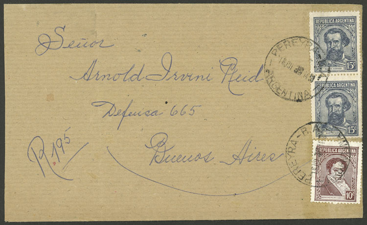 Lot 1449 - Argentina postal history - Guillermo Jalil - Philatino Auction # 2339 ARGENTINA: General auction with material of all periods, including rarities Lot 1449 - Argentina postal history - Guillermo Jalil - Philatino Auction # 2339 ARGENTINA: General auction with material of all periods, including rarities