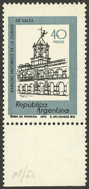Lot 949 - Argentina general issues -  Guillermo Jalil - Philatino Auction # 2339 ARGENTINA: General auction with material of all periods, including rarities