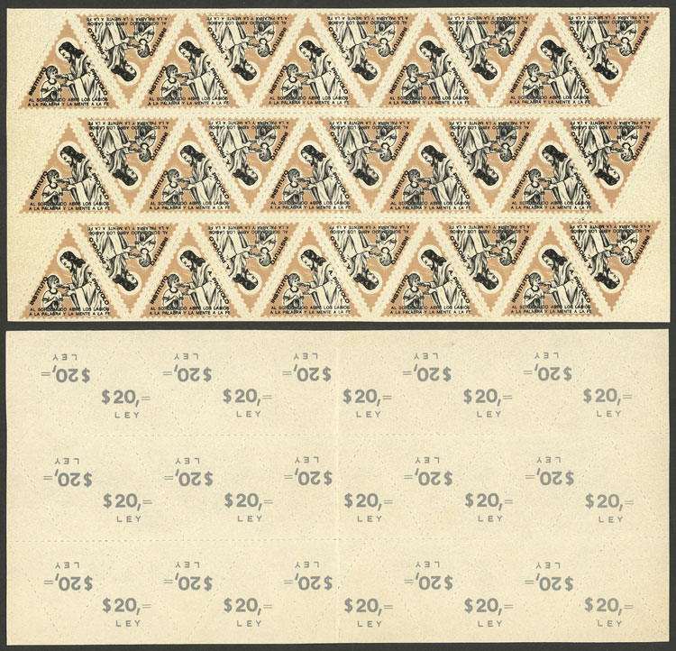 Lot 1544 - Argentina cinderellas - Guillermo Jalil - Philatino Auction # 2339 ARGENTINA: General auction with material of all periods, including rarities Lot 1544 - Argentina cinderellas - Guillermo Jalil - Philatino Auction # 2339 ARGENTINA: General auction with material of all periods, including rarities