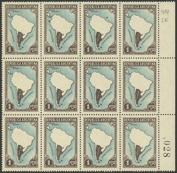Lot 585 - Argentina general issues - Guillermo Jalil - Philatino Auction # 2339 ARGENTINA: General auction with material of all periods, including rarities Lot 585 - Argentina general issues - Guillermo Jalil - Philatino Auction # 2339 ARGENTINA: General auction with material of all periods, including rarities
