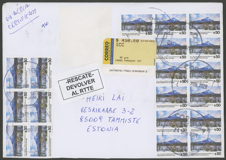 Lot 1504 - Argentina postal history - Guillermo Jalil - Philatino Auction # 2339 ARGENTINA: General auction with material of all periods, including rarities Lot 1504 - Argentina postal history - Guillermo Jalil - Philatino Auction # 2339 ARGENTINA: General auction with material of all periods, including rarities
