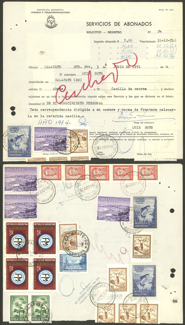 Lot 1483 - Argentina postal history - Guillermo Jalil - Philatino Auction # 2339 ARGENTINA: General auction with material of all periods, including rarities Lot 1483 - Argentina postal history - Guillermo Jalil - Philatino Auction # 2339 ARGENTINA: General auction with material of all periods, including rarities